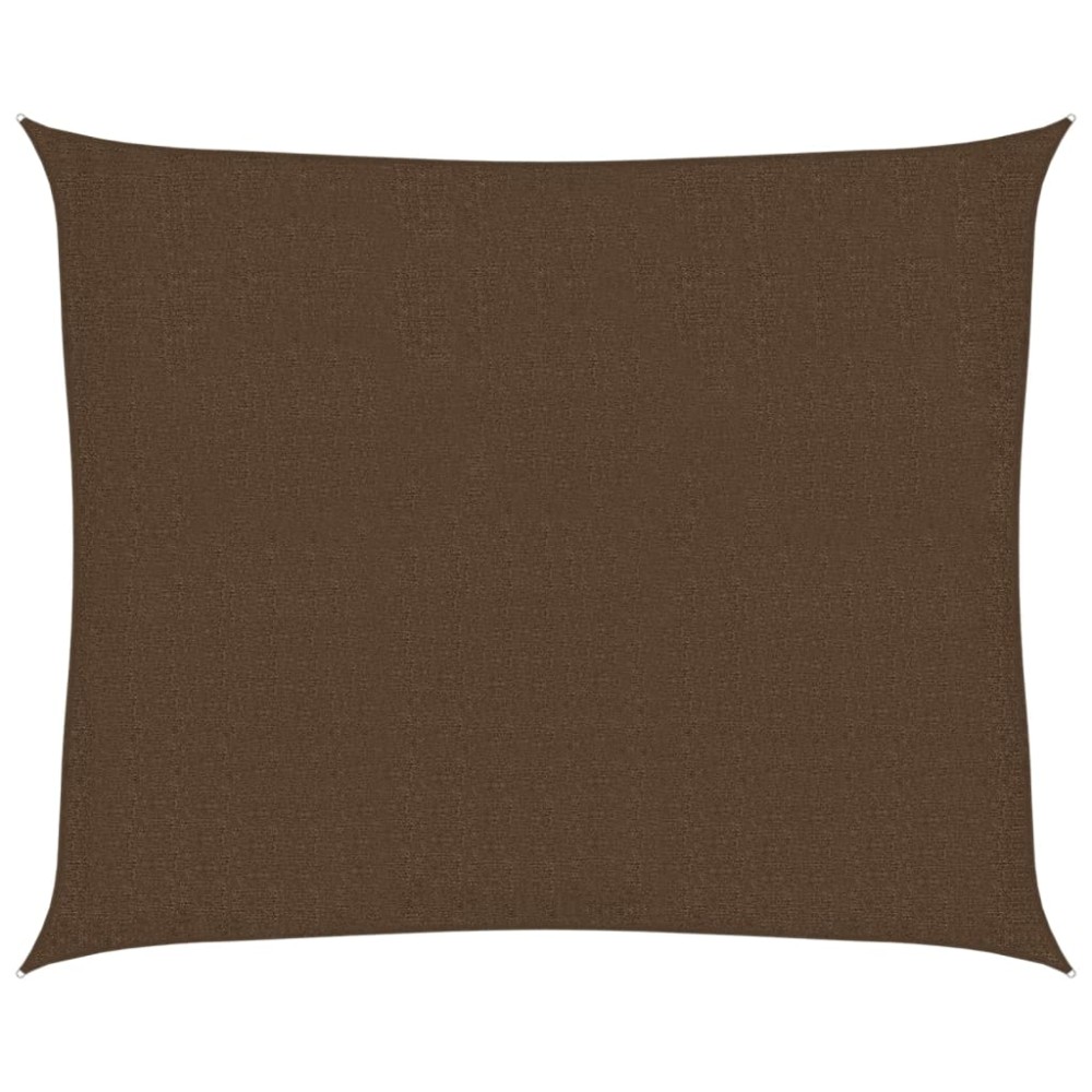 vidaXL Pânză parasolar, maro, 2,5 x 3 m, HDPE, 160 g/m²