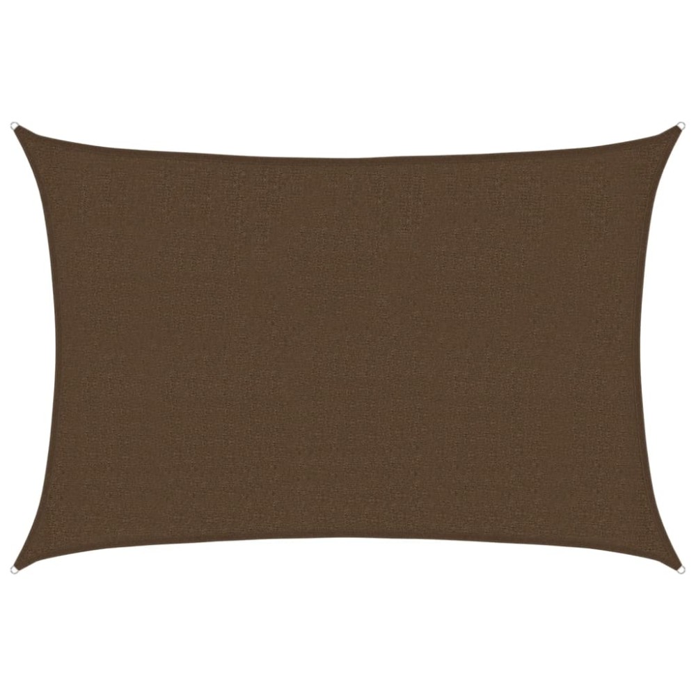vidaXL Pânză parasolar, maro, 2,5x3,5 m, HDPE, 160 g/m²