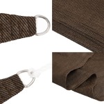 vidaXL Pânză parasolar, maro, 2,5x3,5 m, HDPE, 160 g/m² vidaXL Pânză parasolar, maro, 2,5x3,5 m, HDPE, 160 g/m²