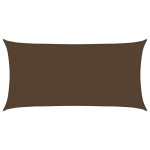 vidaXL Pânză parasolar, maro, 2,5x4,5 m, HDPE, 160 g/m²