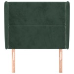 vidaXL Tăblie pat cu aripioare verde închis 93x23x118/128 cm catifea vidaXL Tăblie pat cu aripioare verde închis 93x23x118/128 cm catifea