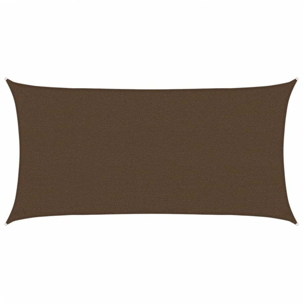 vidaXL Pânză parasolar, maro, 2,5x5 m, HDPE, 160 g/m²