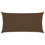 vidaXL Pânză parasolar, maro, 2,5x5 m, HDPE, 160 g/m²