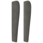 vidaXL Tăblie de pat cu aripioare gri închis 163x23x118/128 cm catifea vidaXL Tăblie de pat cu aripioare gri închis 163x23x118/128 cm catifea