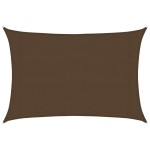 vidaXL Pânză parasolar, maro, 3x4,5 m, HDPE, 160 g/m²