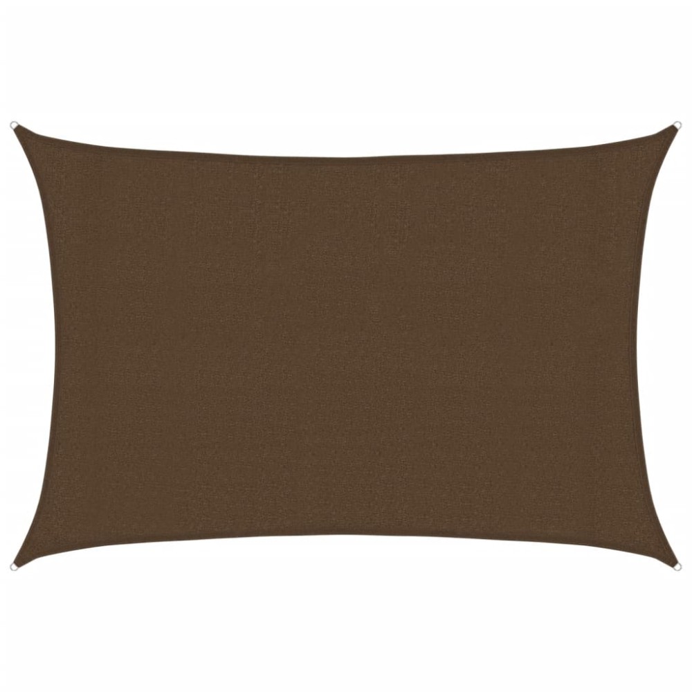 vidaXL Pânză parasolar, maro, 3x5 m, HDPE, 160 g/m²