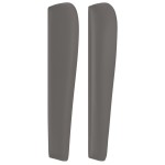 vidaXL Tăblie de pat cu aripioare gri 93x23x118/128 cm piele eco vidaXL Tăblie de pat cu aripioare gri 93x23x118/128 cm piele eco