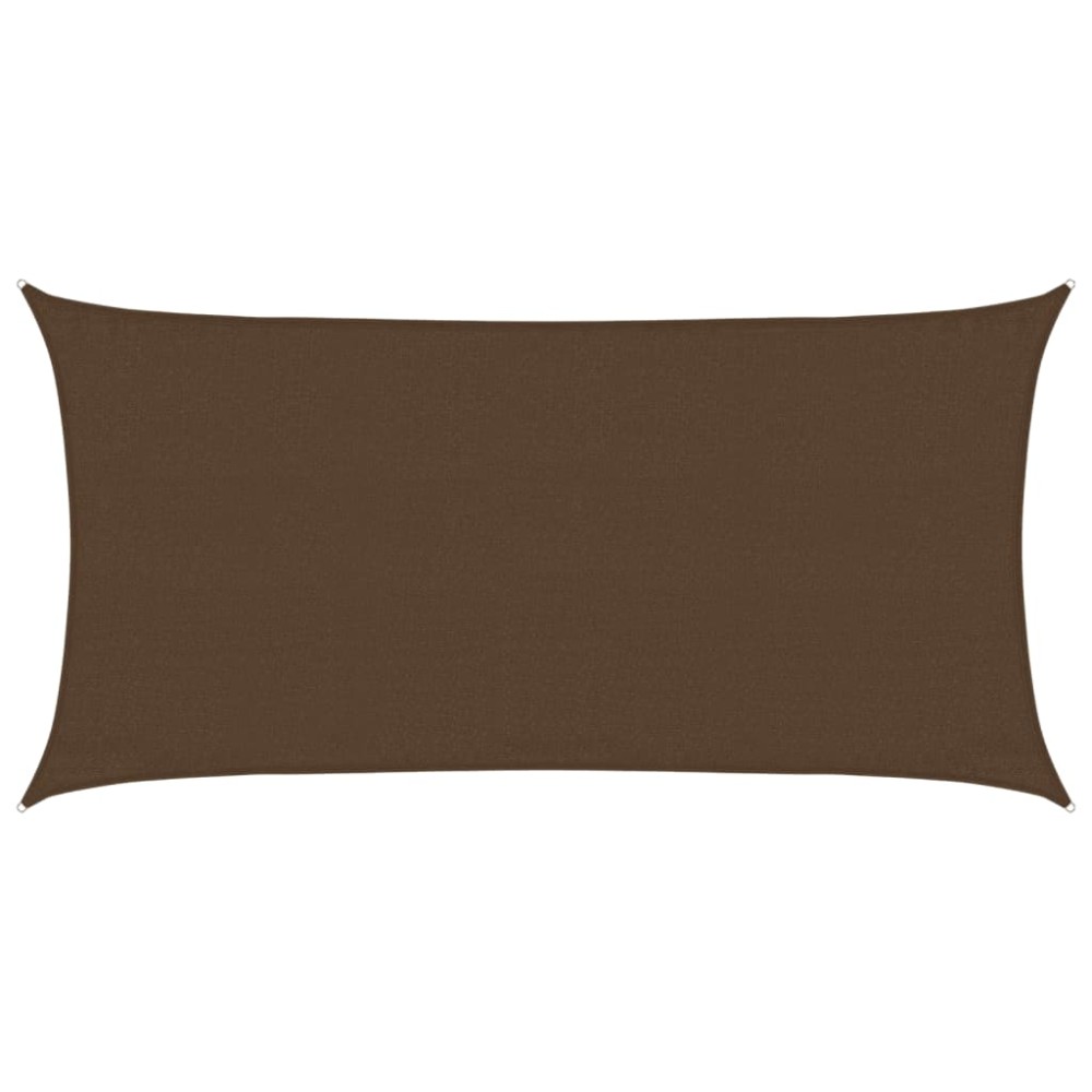vidaXL Pânză parasolar, maro, 3x6 m, HDPE, 160 g/m²