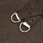 vidaXL Pânză parasolar, maro, 3,5x5 m, HDPE, 160 g/m²