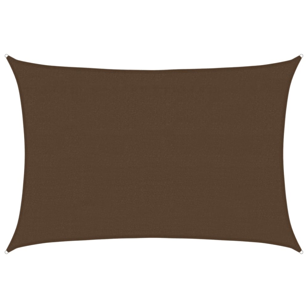 vidaXL Pânză parasolar, maro, 4x5 m, HDPE, 160 g/m²