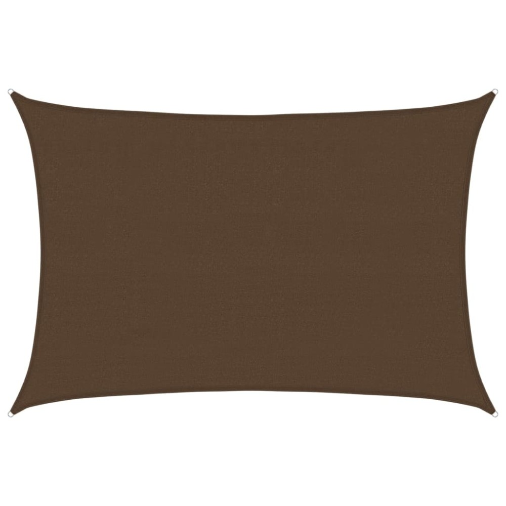 vidaXL Pânză parasolar, maro, 4x6 m, 160 g / m², HDPE