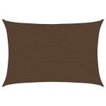 vidaXL Pânză parasolar, maro, 4x6 m, 160 g / m², HDPE