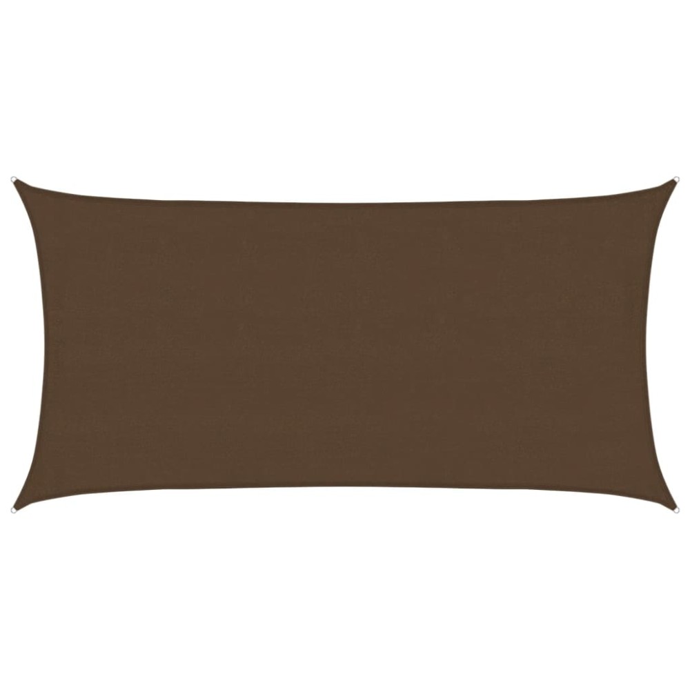 vidaXL Pânză parasolar, maro, 4x7 m, HDPE, 160 g/m²