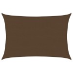 vidaXL Pânză parasolar, maro, 5x6 m, HDPE, 160 g/m²