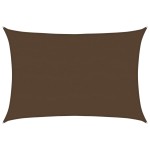 vidaXL Pânză parasolar, maro, 5x7 m, HDPE, 160 g/m²