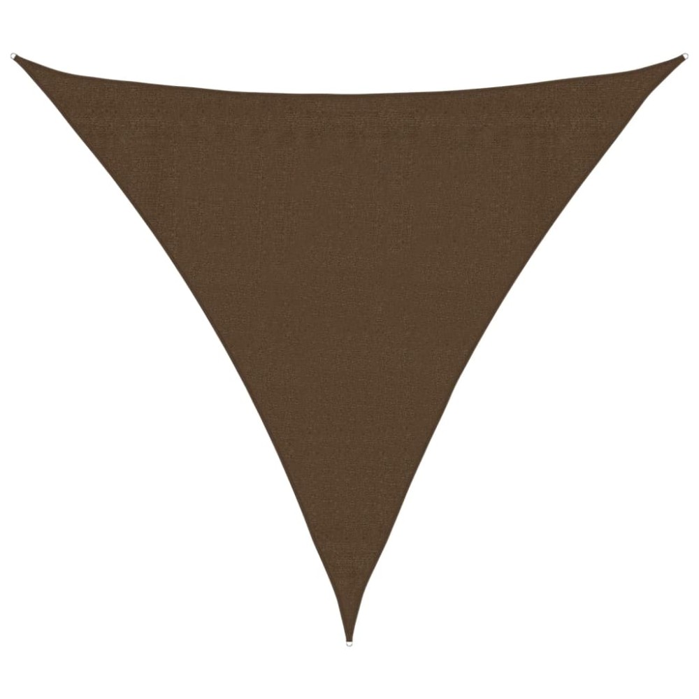 vidaXL Pânză parasolar, maro, 3,6x3,6x3,6 m, HDPE, 160 g/m²