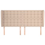 vidaXL Tăblie pat cu aripioare cappuccino 163x23x118/128 cm piele eco