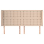 vidaXL Tăblie pat cu aripioare cappuccino 183x23x118/128 cm piele eco vidaXL Tăblie pat cu aripioare cappuccino 183x23x118/128 cm piele eco