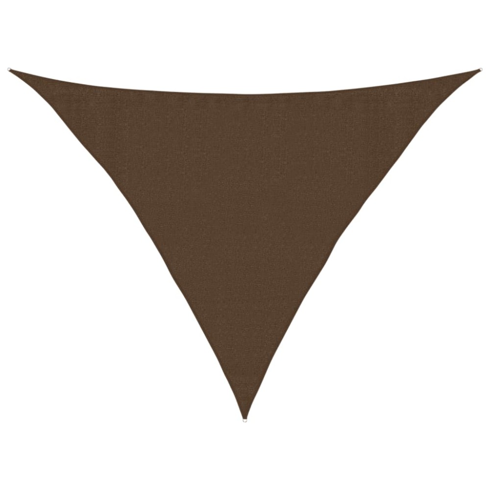 vidaXL Pânză parasolar, maro, 3,5x3,5x4,9 m, HDPE, 160 g/m²
