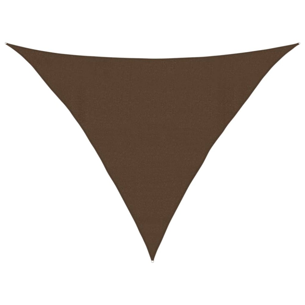 vidaXL Pânză parasolar, maro, 4x4x5,8 m, HDPE, 160 g/m²
