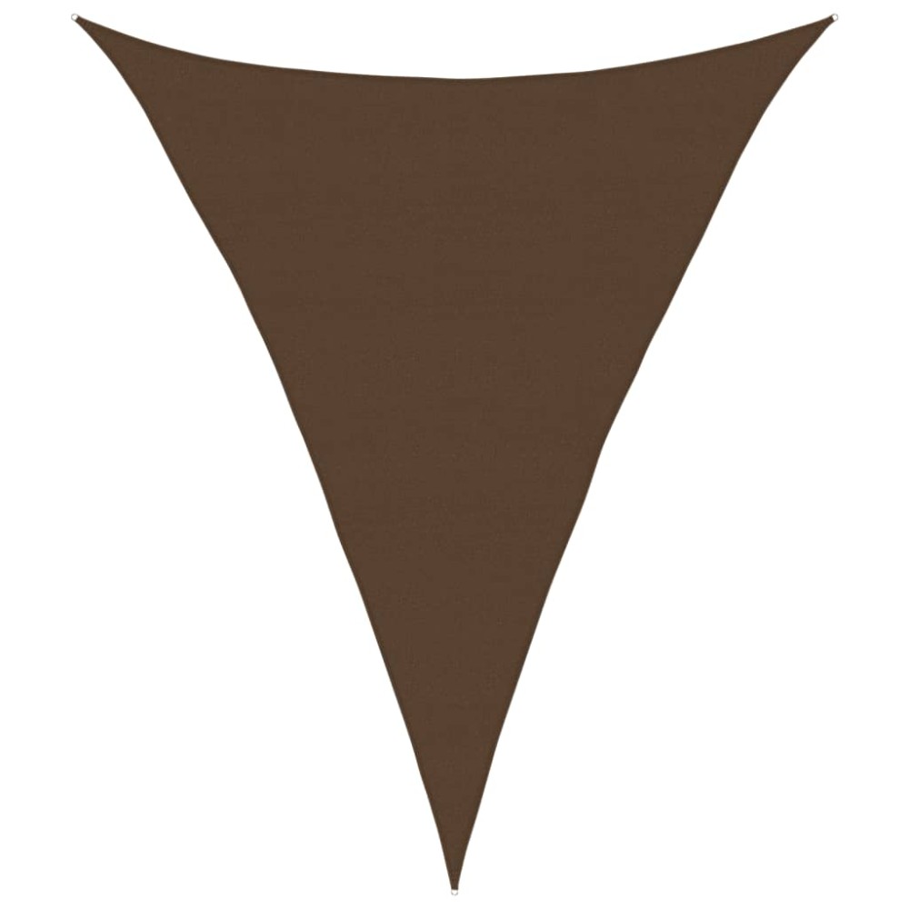 vidaXL Pânză parasolar, maro, 5x6x6 m, HDPE, 160 g/m²