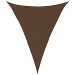 vidaXL Pânză parasolar, maro, 5x6x6 m, HDPE, 160 g/m² vidaXL Pânză parasolar, maro, 5x6x6 m, HDPE, 160 g/m²