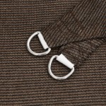 vidaXL Pânză parasolar, maro, 6x6x6 m, HDPE, 160 g/m²