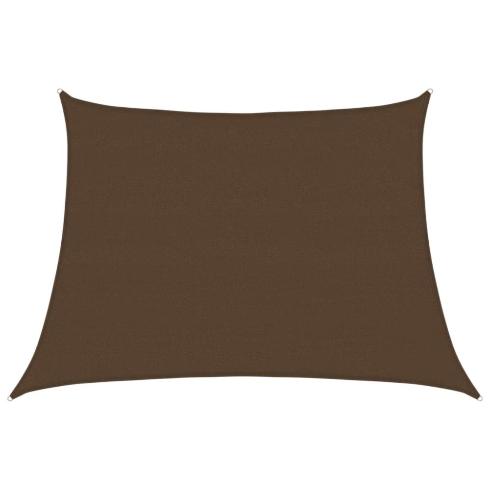 vidaXL Pânză parasolar, maro, 4/5x3 m, HDPE, 160 g/m²