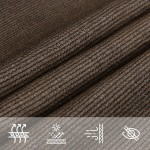 vidaXL Pânză parasolar, maro, 4/5x3 m, HDPE, 160 g/m² vidaXL Pânză parasolar, maro, 4/5x3 m, HDPE, 160 g/m²
