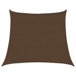 vidaXL Pânză parasolar, maro, 4/5x4 m, HDPE, 160 g/m², trapez