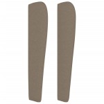 vidaXL Tăblie de pat cu aripioare gri taupe 203x23x118/128 cm textil