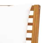 vidaXL Bancă de grădină, perne crem, 114,5 cm lemn masiv de acacia vidaXL Bancă de grădină, perne crem, 114,5 cm lemn masiv de acacia