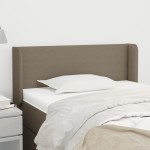 vidaXL Tăblie de pat cu aripioare gri taupe 93x16x78/88 cm textil