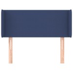 vidaXL Tăblie de pat cu aripioare albastru 103x16x78/88 cm textil vidaXL Tăblie de pat cu aripioare albastru 103x16x78/88 cm textil