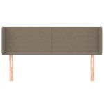 vidaXL Tăblie de pat cu aripioare gri taupe 147x16x78/88 cm textil