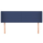 vidaXL Tăblie de pat cu aripioare, albastru, 147x16x78/88 cm textil vidaXL Tăblie de pat cu aripioare, albastru, 147x16x78/88 cm textil