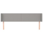 vidaXL Tăblie de pat cu aripioare gri deschis 163x16x78/88 cm textil vidaXL Tăblie de pat cu aripioare gri deschis 163x16x78/88 cm textil