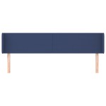 vidaXL Tăblie de pat cu aripioare albastru 163x16x78/88 cm textil vidaXL Tăblie de pat cu aripioare albastru 163x16x78/88 cm textil