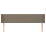 vidaXL Tăblie de pat cu aripioare gri taupe 183x16x78/88 cm textil