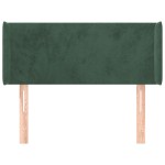 vidaXL Tăblie pat cu aripioare verde închis 83x16x78/88 cm catifea vidaXL Tăblie pat cu aripioare verde închis 83x16x78/88 cm catifea