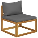 vidaXL Set mobilier de grădină cu perne, 3 piese, lemn masiv de acacia vidaXL Set mobilier de grădină cu perne, 3 piese, lemn masiv de acacia