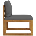 vidaXL Set mobilier de grădină cu perne, 3 piese, lemn masiv de acacia vidaXL Set mobilier de grădină cu perne, 3 piese, lemn masiv de acacia