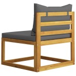 vidaXL Set mobilier de grădină cu perne, 3 piese, lemn masiv de acacia vidaXL Set mobilier de grădină cu perne, 3 piese, lemn masiv de acacia