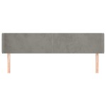 vidaXL Tăblie de pat cu aripioare gri deschis 163x16x78/88 cm catifea vidaXL Tăblie de pat cu aripioare gri deschis 163x16x78/88 cm catifea