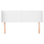 vidaXL Tăblie de pat cu aripioare alb 147x16x78/88 cm piele ecologică vidaXL Tăblie de pat cu aripioare alb 147x16x78/88 cm piele ecologică
