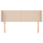 vidaXL Tăblie pat cu aripioare cappuccino 147x16x78/88cm piele eco vidaXL Tăblie pat cu aripioare cappuccino 147x16x78/88cm piele eco