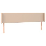 vidaXL Tăblie pat cu aripioare cappuccino 163x16x78/88 cm piele eco