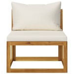 vidaXL Set canapea de grădină cu perne, 2 piese, lemn masiv de acacia vidaXL Set canapea de grădină cu perne, 2 piese, lemn masiv de acacia