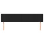 vidaXL Tăblie de pat cu aripioare negru 203x16x78/88cm piele ecologică vidaXL Tăblie de pat cu aripioare negru 203x16x78/88cm piele ecologică