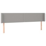 vidaXL Tăblie de pat cu aripioare gri deschis 163x16x78/88 cm textil vidaXL Tăblie de pat cu aripioare gri deschis 163x16x78/88 cm textil